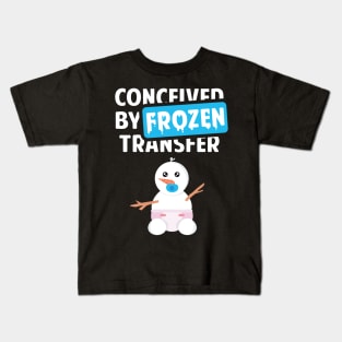 Conceived by Frozen Transfer Kids T-Shirt